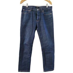 A.P.C Blue Denim Jeans Salvage size 31 Petit New Standard demin Slim Straight